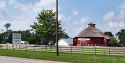 Amish Acres, an Amish crafts and tourist attraction in Nappanee, Indiana.