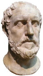 Bust of Thucydides residing in the Royal Ontario Museum, Toronto.