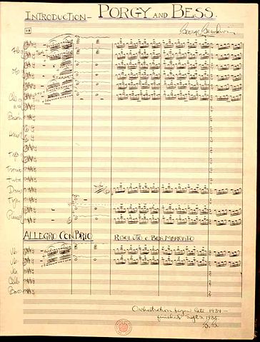 Image:Porgy and Bess score.jpg