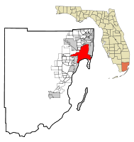 Location in Miami-Dade County and the state of Florida