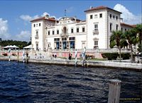 Villa Vizcaya, built in 1914, is a major tourist attraction