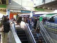 Government Center, one of the busiest transit stations of the Miami Metrorail