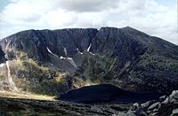 The mountain Lochnagar is the subject of one of Byron's poems, in which he reminsces about his childhood