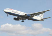 British Airways Boeing 767, featuring Ethnic art tailfin.