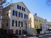 The home and meetinghouse of the Johnsons, where Douglass lived in New Bedford