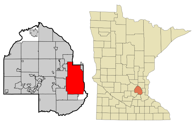 Image:Hennepin County Minnesota Incorporated and Unincorporated areas Minneapolis Highlighted.svg