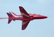 Red Arrows Hawk at speed during a display
