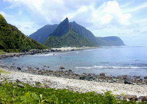 A view of one of American Samoa's beaches.