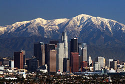 The Los Angeles skyline in December 2007
