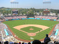 Dodger Stadium is the home of the Los Angeles Dodgers