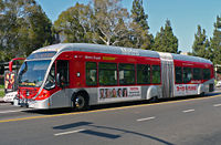 MTA buses are the prime means of public transportation in L.A.