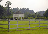 South Carolina rice plantation (Mansfield Plantation, Georgetown.)
