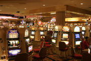Interior of the Circus Circus casino.  A major part of the city economy is based on tourism, including gambling.