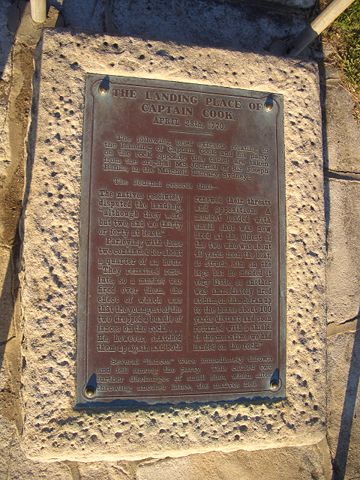 Image:Kurnell Cook Landing Plaque.JPG