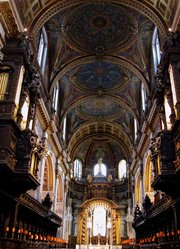 Interior of St. Paul's, looking towards the east.