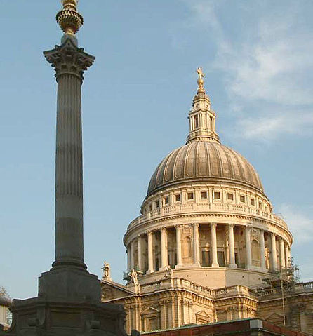 Image:St Paul's Cathedral dome from Paternoster Square - London - 240404.jpg