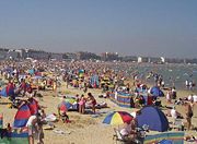 Weymouth Beach attracts thousands of visitors in summer.