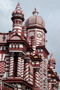 The Jami Ul Alfar mosque, Pettah is one of the oldest mosques in Colombo