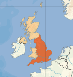 Location of England