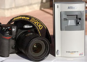 Nikon dSLR and scanner, which converts film images to digital