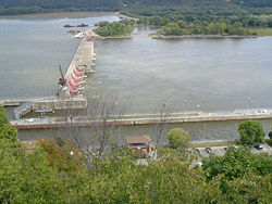 The Lock & Dam at Dubuque, IA (2004)