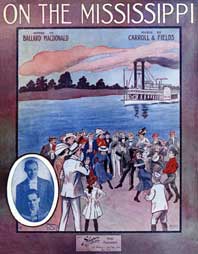 On The Mississippi, music sheet cover for a 1912 song