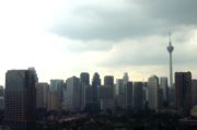 KLCC park skyline.