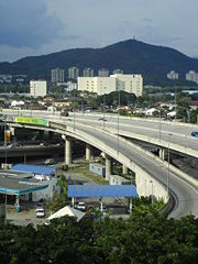 The Ampang-Kuala Lumpur Elevated Highway at the eastern fringes of the city.
