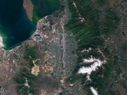Salt Lake City from space.