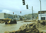 The flood of City Creek in 1983 occurred from snowmelt after record snow fell in nearby mountains the previous winter.