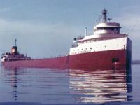 The SS Edmund Fitzgerald, a typical lake freighter, sank in 1975