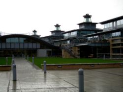 The Centre for Mathematical Sciences in West Cambridge, home to a number of new faculty buildings.