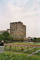The main library of the National Autonomous University of Mexico.