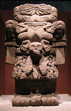 Aztec sculpture of Coatlicue.