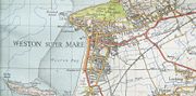 Map of Weston super Mare in 1946