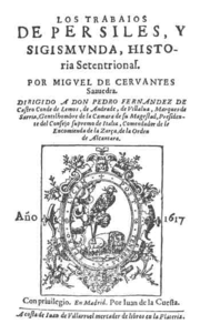 Frontispiece of Persiles and Segismunda.