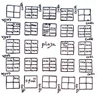 First Map of Caracas by Governor Juan de Carvajal, 1578