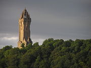 The Wallace Monument commemorates William Wallace, the 13th century Scottish hero.