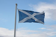The Saltire. The national flag of Scotland