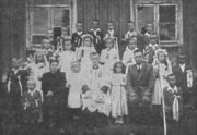 Karol Wojtyła as a priest in Niegowić, Poland, 1948