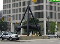 Joe Louis Memorial was dedicated in 1986.