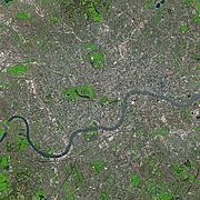 London seen from SPOT satellite