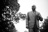 A statue of King located within Ingram Park, Birmingham, Alabama