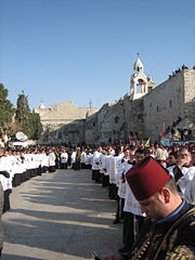 Catholic procession on Christmas Eve in Bethlehem, 2006