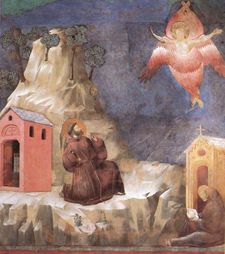 St. Francis receives the Stigmata (fresco attributed to Giotto)