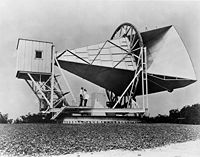 The Horn Antenna on which Penzias and Wilson discovered the cosmic microwave background.