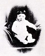 Adolf Hitler as an infant.