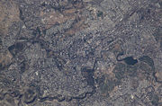 Yerevan from space.