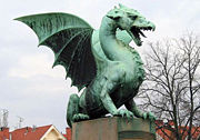 Dragon Bridge: the dragon is the symbol of the city.