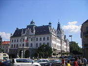 The main building of the University of Ljubljana, formerly the seat of the Carniolan Parliament